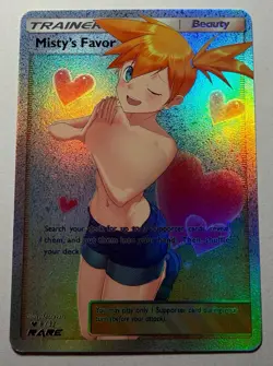 SEXY HEROINE WAIFU Misty’s Favor POKEMON ACG PREMIUM HOLOFOIL CARD NM - Image 1