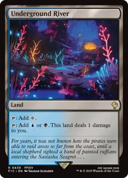 Magic The Gathering MTG UNDERGROUND RIVER Final Fantasy NM Near Mint - Image 1