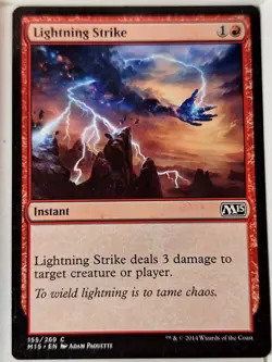 Lightning Strike - Magic 2015 Core Set M15 - Magic the Gathering MTG Nice! - Image 1