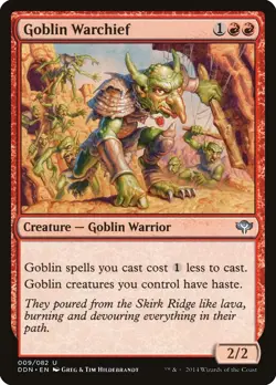 Goblin Warchief 9 LP Normal Duel Decks: Speed vs. Cunning MTG EN - Image 1