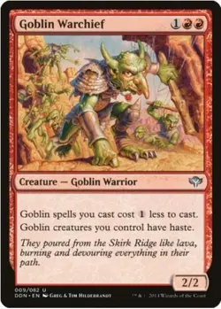1 x Goblin Warchief - Duel Decks: Speed vs. Cunning - LP - MTG - EOF - Image 1
