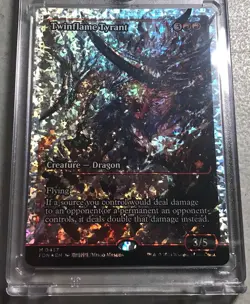 Twinflame Tyrant Showcase Fracture Foil MTG Foundations English Nm - Image 1