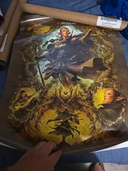 🌳 Zendikar Rising - ZNR Poster - WPN Store Promo MTG - Nissa of Shadowed Boughs - Image 1