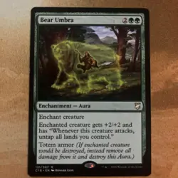 Bear Umbra - Commander 2018, 131 MTG - Image 1