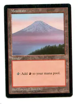 1x mtg Mountain APAC Clear Pack (Edward Beard) EX Magic the Gathering - Image 1