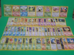 Vintage WOTC Pokemon Legendary Collections Set 65 Cards NM Condition NICE - Image 1