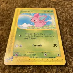 Pokemon TCG Nidoran (Male) Aquapolis 96/147 Regular Common - Image 3