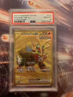 PSA 10 Gouging Fire ex - 214/162 Temporal Forces Hyper Rare - PSA 10 - Pokemon - Image 1