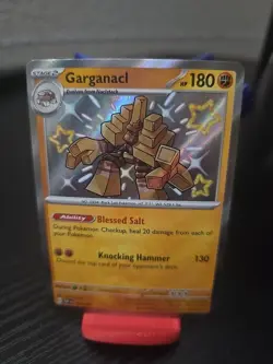 Pokemon TCG Garganacl 178/091 S&V: Paldean Fates Shiny Holo Rare NM Condition - Image 1