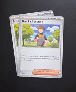 2x Brock's Scouting - 146/159 - Uncommon Pokemon TCG Playset NM - Image 1