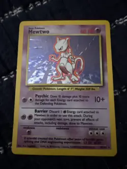 Mewtwo 10/102 Pokemon TCG 1999 Base Set Holo Unlimited Rare HP - Image 1