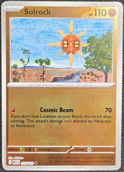 Solrock 075/132 Me01: Mega Evolution Reverse Holo Pokemon TCG - Image 1