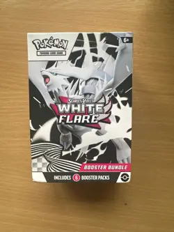 NEW White Flare Booster Bundle 12 Lot Box Scarlet & Violet Sealed Pokemon - Image 1