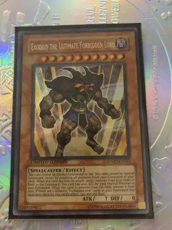 YuGiOh! Exodius the Ultimate Forbidden Lord JUMP-EN025 Ultra Rare Limited NM - Image 1