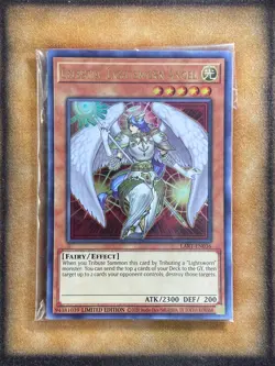 Yugioh Celestia, Lightsworn Angel LART-EN036 Ultra Rare Lost Art Promo SEALED - Image 1