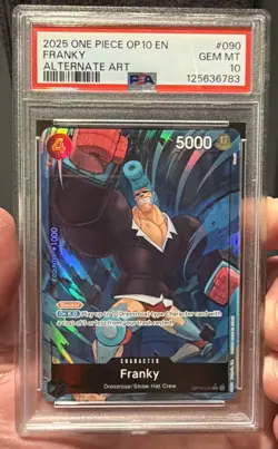 Franky #090 2025 One Piece Op10-Royal Blood PSA 10 Alternate Art - Image 1