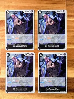 4x St. Marcus Mars OP13-091 R | NM | Carrying on His Will | One Piece TCG | EN - Image 1