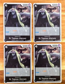 4x St. Topman Warcury OP13-089 R | NM | Carrying on His Will | One Piece TCG - Image 1