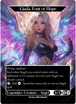 Giada, Font of Hope - Full Art Altered Art Custom Proxy Cards - Image 1
