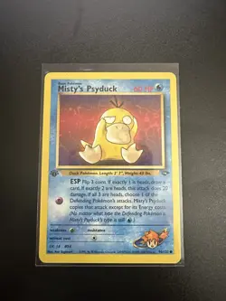 Pokemon TCG Misty's Psyduck Gym Challenge, 1st Edition Common Card 90/132 - Image 1