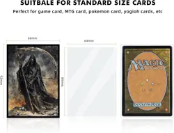 100 MTG Card Sleeves with 100 Inner Sleeves, Textured Back Art Grimripper - Image 3
