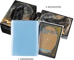 100 MTG Card Sleeves with 100 Inner Sleeves, Textured Back Art Grimripper - Image 5