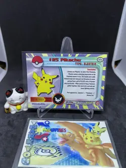 Pokemon Card - PIKACHU #25 (TOPPS CHROME) YEAR 2000 / POKEMON T.V. / "NM-MINT" - Image 4