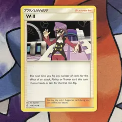 Trainer Will 208/236 - NM - SM Cosmic Eclipse - Pokemon 2019 TCG Card - Image 1