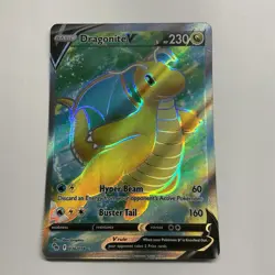 Pokemon Card TCG - Dragonite V 076/078 Full Art Ultra Rare Pokemon GO - Image 1