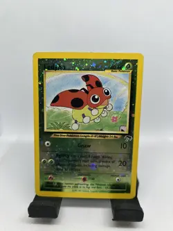Ledyba 7/18 - w/ Swir Pokemon Reverse Holo Southern Islands Collection Card - Image 1