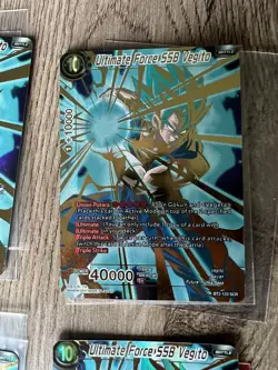 x4 Ultimate Force SSB Vegito SCR Near Mint-Mint, Dragon Ball super DBS Cards - Image 5