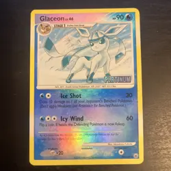Glaceon 20/100 Majestic Dawn Platinum Stamped Reverse Holo 2008 Pokemon Card NM - Image 1