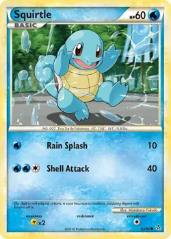 Squirtle 63/95 Common Unleashed Pokemon Card - Image 1