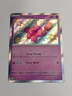 Tinkatink 165/091 SV: Paldean Fates Pokemon Card - Image 1