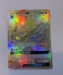 Sylveon GX Pokemon Card SM85 Holo Rare TCG Trading Card Game - Image 1