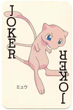 1998 Vintage Mew JOKER Pokemon Televi-kun Magazine Poker Playing Card - Image 2