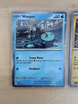 Wooper 155 & Pachirisu 158 Sv: Scarlet & Violet Promo Cards Cosmos Holo - Image 2