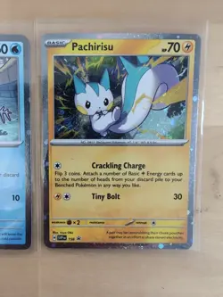 Wooper 155 & Pachirisu 158 Sv: Scarlet & Violet Promo Cards Cosmos Holo - Image 3