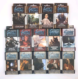 LOT OF 14: A Game of Thrones the Card Game CHAPTER PACKS GREAT SHAPE - Image 1