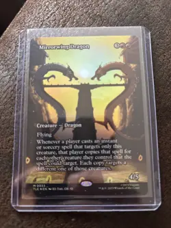 Mirrorwing Dragon M 33 TLE (Borderless Foil) Eternal MTG Avatar: TLA Mint - Image 1