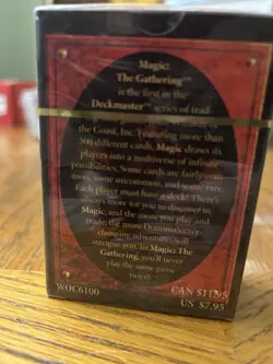 Magic The Gathering 1995 4th Edition Starter Deck Sealed - Image 2