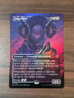 Emptiness - Foil - Borderless- MTG Magic - Lorwyn Eclipsed - M/NM, English - Image 1