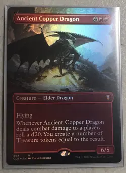 Ancient Copper Dragon (Borderless) Commander Legends:Foil Nm 368 - Image 1