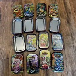 Pokemon TCG - Empty Tin Lot - 8 EMPTY Tins from the Prismatic Evolutions Set - Image 2