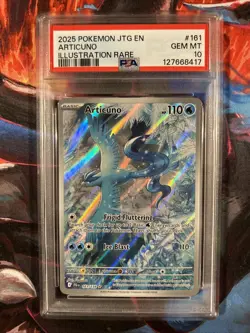 Pokemon 2025 JTG En-Journey Together #161/159 Articuno IR PSA 10 - Image 1
