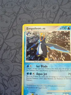 Pokemon: Empoleon #4/130 Holo Rare Diamond & Pearl 2007 Vintage - MP - H42 - Image 3
