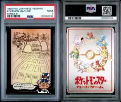 Pokemon TCG 1998 Vending Series 3 III Ooyama Pokemon Machine PSA 9 - Image 3