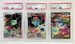 PSA 10 Sequential Bulbasaur Ivysaur Mega Venusaur 064 065 087 Pokemon Japan - Image 1