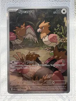 Pokemon TCG Spearow 151/132 Mega Evolution Illustration Rare Near Mint Condition - Image 1