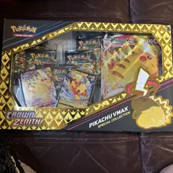 Pokemon TCG Crown Zenith Pikachu Vmax Special Collection box - Image 1